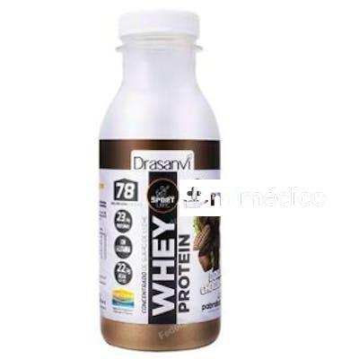 BOTELLA WHEY PROTEIN DOBLE CHOCOLATE 30G SPORT DRASANVI