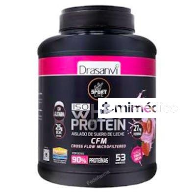 WHEY PROTEIN AISLADO YOGUR FRESA 1,6KG SPORT LIVE DRASANVI