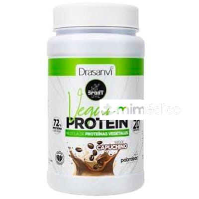 PROTEINA VEGANA SABOR CAPUCHINO 600 G SPORT LIVE DRASANVI