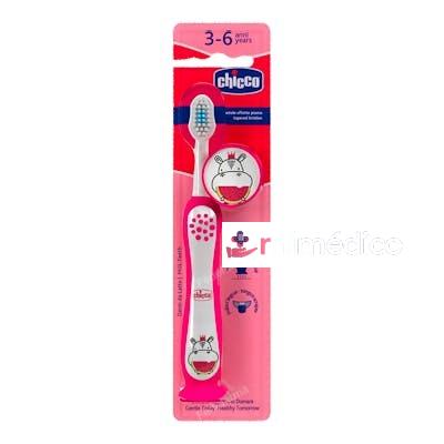 CEPILLO DENTAL ROSA HIPPO 36M+ CHICCO