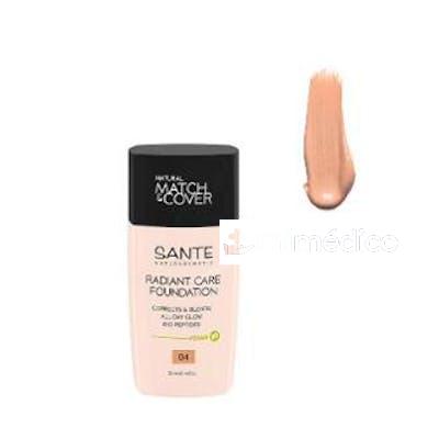 MAQUILLAJE FLUIDO RADIANT CARE 04 ROSE AMBER 30 ML SANTE NATURKOSMETIK
