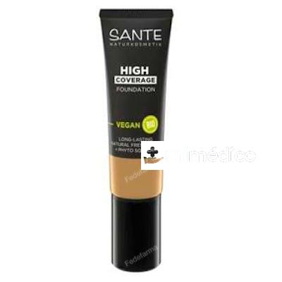 MAQUILLAJE FLUIDO ALTA COBERTURA 04 COOL BEIGE 25 ML SANTE NATURKOSMETIK