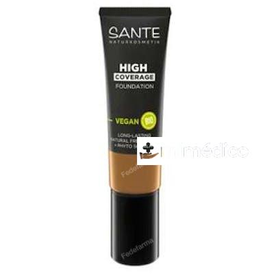 MAQUILLAJE FLUIDO ALTA COBERTURA 08 WARM CHESNUT 25 ML SANTE NATURKOSMETIK