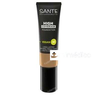 MAQUILLAJE FLUIDO ALTA COBERTURA 03 NEUTRAL BEIGE 25 ML SANTE NATURKOSMETIK