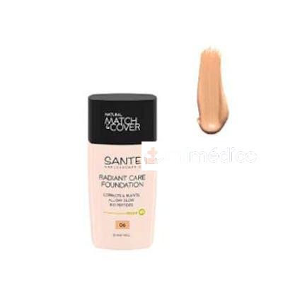 MAQUILLAJE FLUIDO RADIANT CARE 06 WARM BEIGE 30 ML SANTE NATURKOSMETIK