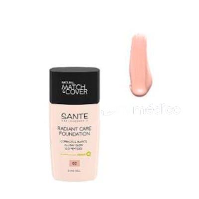 MAQUILLAJE FLUIDO RADIANT CARE 02 ROSE LINEN 30 ML SANTE NATURKOSMETIK