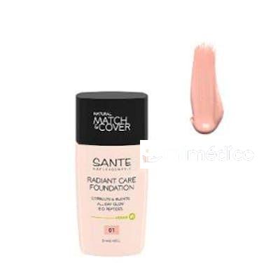 MAQUILLAJE FLUIDO RADIANT CARE 01 WARM IVORY 30 ML SANTE NATURKOSMETIK