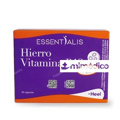 ESSENTIALIS HIERRO VITAMINA B12 30 VCAP HEEL
