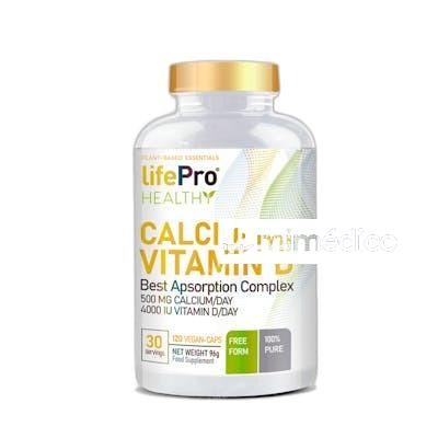 LIFE PRO NUTRITION HEALTHY CALCIUM  VITAMIN D 120 VEGANCAPS LIFE PRO NUTRITION