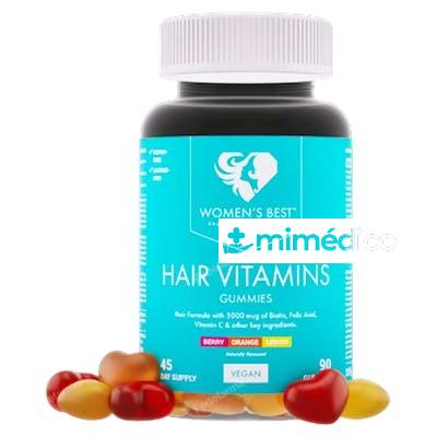 WOMENS BEST CHEWABLE HAIR VITAMINS MIXED 60 GUMMIES WOMENS BEST