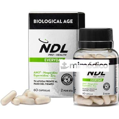 NDL PROHEALTH BIOLOGICAL AGE 60 CAPS  TU AYUDA FRENTE AL PAS NDL PROHEALTH