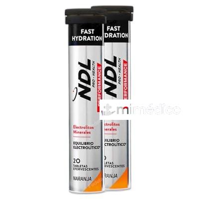 NDL PROHEALTH FAST HYDRATION 40 GRAGEAS EFERVESCENTES  EQUIL NDL PROHEALTH