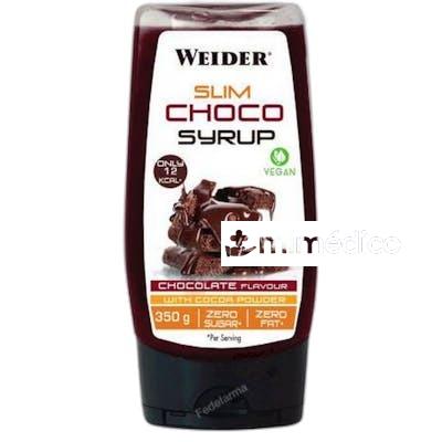 WEIDER SYRUP SLIM CHOCO 350 GR  SIROPE DE CHOCOLATE CERO GRA WEIDER