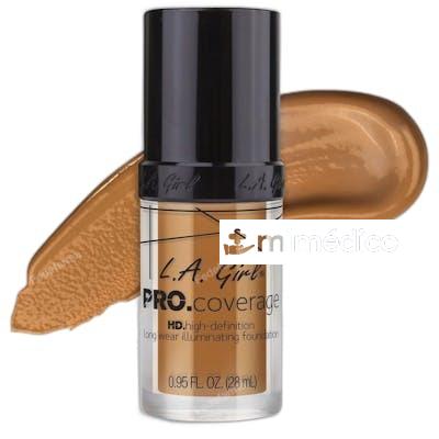 L.A. GIRL BASE DE MAQUILLAJE PRO COVERAGE ILLUMINATINGBRONZE LA GIRL