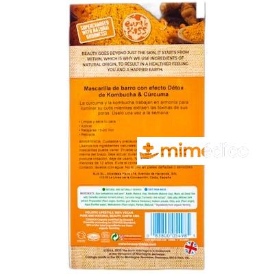 MASCARILLA DESINTOXICANTE KOMBUCHA CURCUMA Y ARCILLA 10 GR EARTH KISS