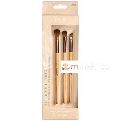 TRIO DE BROCHAS DE BAMBU PARA OJOS CALA