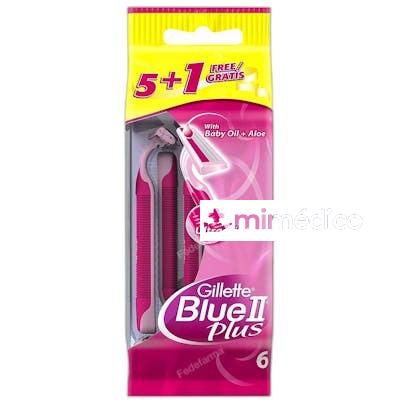 MAQUINILLAS DESECHABLES BLUE II PLUS 6 UNIDADES GILLETTE VENUS