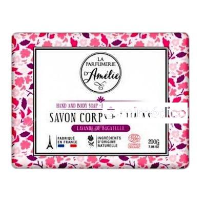 JABON PASTILLA CUERPO MANOS LAVANDA 200 GR AMELIE