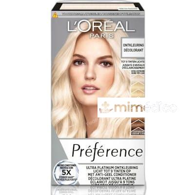 PREFERENCE LES BLONDISSIMES TINTE PLATINO EXTREMO LOREAL PARIS
