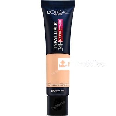 INFALLIBLE BASE DE MAQUILLAJE COBERTURA MATE 24H FPS18 LOREAL PARIS