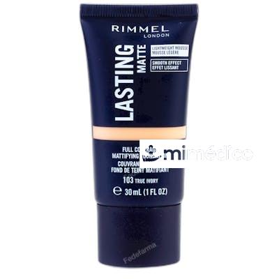 BASE DE MAQUILLAJE MATE DURADERA RIMMEL LONDON