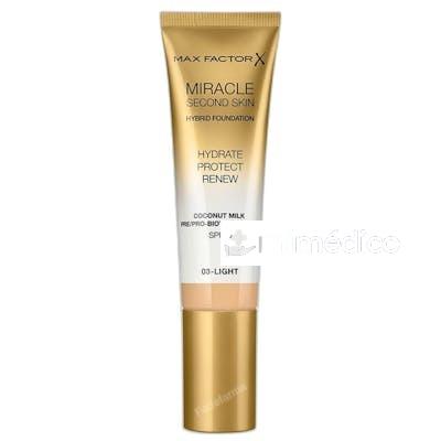 MAX FACTOR MIRACLE TOUCH SECOND SKIN BASE DE MAQUILLAJE SPF MAX FACTOR
