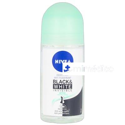 MEN BLACK  WHITE ACTIVE DEO ROLLON 50 ML NIVEA