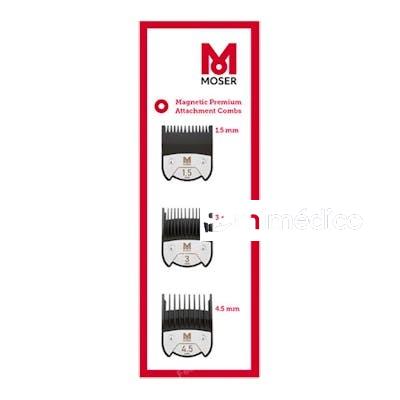 PACK PEINES PREMIUM MAGNETICOS 3 UNIDADES MOSER