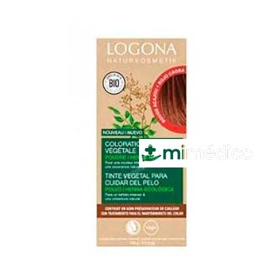 COLORANTE VEGETAL CAOBA (MAHOGANY RED) LOGONA