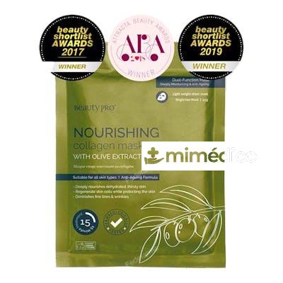 NOURISHING COLLAGEN SHEET MASK WITH OLIVE EXTRACT 23 GR BEAUTY PRO