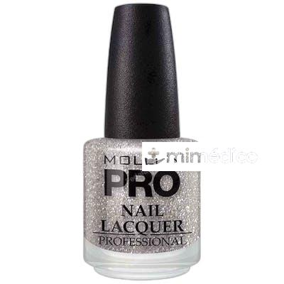 ESMALTE HARDENING NAIL LACQUER 220 SPARKLING RAIN 15 ML MOLLON PRO