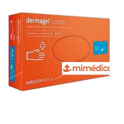 GUANTES DERMAGEL LATEX SIN POLVO 100 UNIDADES HERBI FEET
