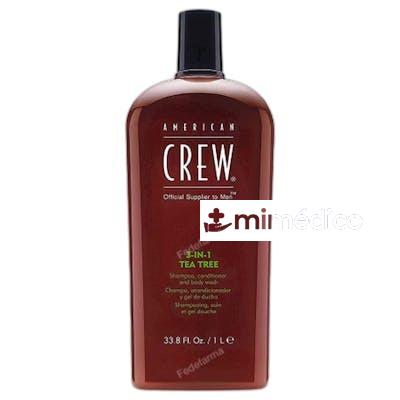 CHAMPU MULTIFUNCION 3 IN 1 TEA TREE AMERICAN CREW