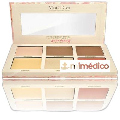 PALETA DE CONTORNO EN POLVO LIGHT MEDIUM VIVA LA DIVA