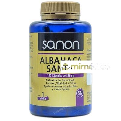 SANON ALBAHACA SANTA 836 MG 120 CAPSULAS SANON