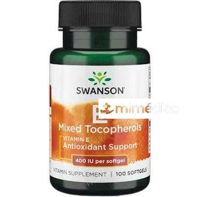 SWANSON VITAMIN E MIXED TOCOPHEROLS 268 MG 100 CAPSULAS SWANSON