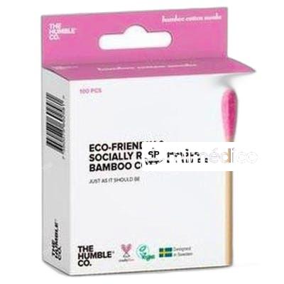 THE HUMBLE CO BASTONCILLOS DE ALGODON BAMBU MORADO 100 UNIDA THE HUMBLE CO