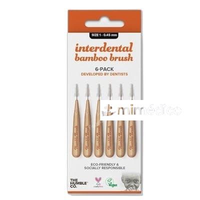 THE HUMBLE CO CEPILLO INTERDENTAL BAMBU TALLA 1 015 MM NARAN THE HUMBLE CO
