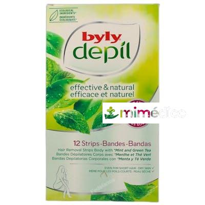 BYLY BANDAS CORPORALES MENTA Y TE VERDE 12 UDS BYLY