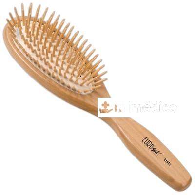 EUROSTIL CEPILLO DE MADERA FUELLE OVALADO GRANDE EUROSTIL