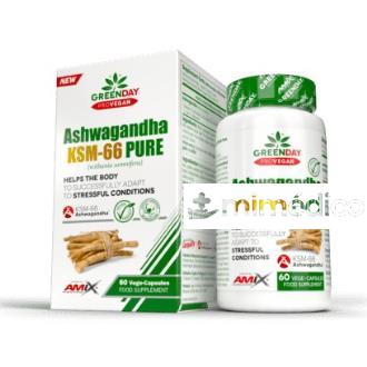 GREENDAY PROVEGAN ASHWAGANDHA KSM-66 PURE 60 VCAPS GREENDAY