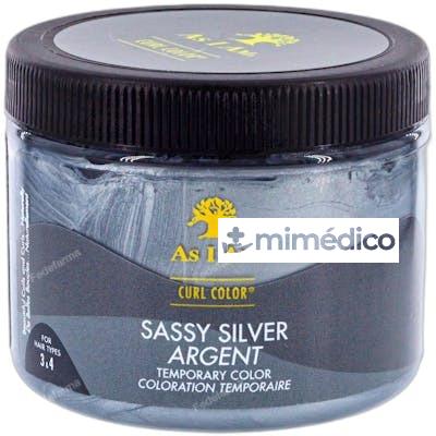 AS I AM CURL COLOR GEL DE COLOR TEMPORAL 182 GRSASSY SILVER AS I AM