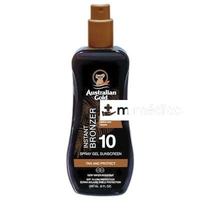 AUSTRALIAN GOLD PROTECTOR SOLAR CON BRONCEADOR INSTANTANEO S AUSTRALIAN GOLD