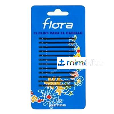 BETER 12 CLIPS PARA EL CABELLO FLORANEGRO BETER
