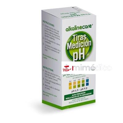 TIRAS MEDICION PH ALTA PRESICION SALIVA-ORINA 100U ALKALINE CARE