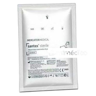 HERBI FEET GUANTES ESTERILES SANTEX LATEX CON POLVOL HERBI FEET