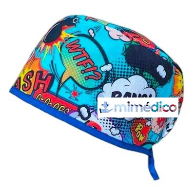 HERBI FEET GORRO DE QUIROFANO ESTAMPADO CORTO BANG HERBI FEET