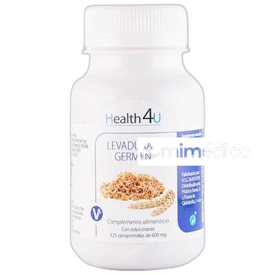 HEALTH 4U LEVADURA Y GERMEN 125 COMPRIMIDOS DE 600 MG98 GR HEALTH 4U