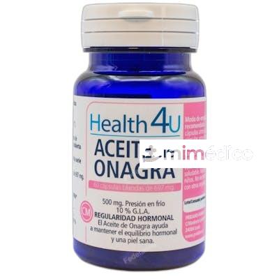 HEALTH 4U ACEITE DE ONAGRA 60 CAPSULAS BLANDAS DE 640 MG73 G HEALTH 4U