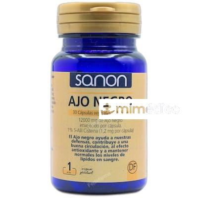 SANON AJO NEGRO 770 MG 30 CAPSULAS23 GR SANON